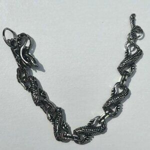 DRACO, THE DRAGON BRACELET, SILVERTONE